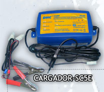 CARGADOR PARA BATERIAS DE PLOMO 12V 5A SC5E     CARGA TAMBIEN BATERIAS TIPO AGM, GEL, VRLA, SLI Y  CAL/CAL PODER DE AUTOREGULACION, PROCESO DIGITAL; CARGADOR  DE BATERIA / MANTENIMIENTO DE CARGA DESULFATACION: RECUPERA UNA BATERIA SULFATADA, ASI  COMO UNA