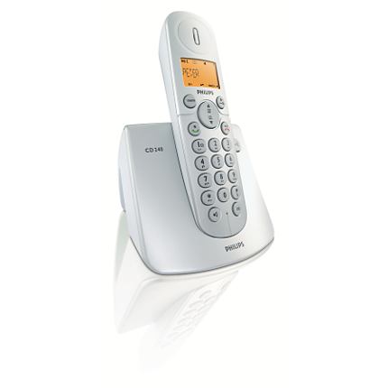 TELEFONO INALMBRICO DECT. MANOS LIBRES, IDENTIFIC ACION DE LLAMADA ENTRANTE. AGENDA 100 MEMORIAS. 30 0M. 12H CONVERSACION 150 EN REPOSO.BATERIAS RECARG ABLES