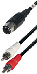 2RCA M - DIN M 5P 180� 1,5m