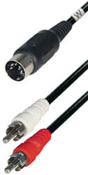 DIN M 5P 180 - 2RCA M 1,5m
