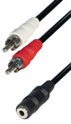 2RCA M - JACK H 3,5 ST 1,5m