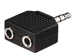 ADAPTADOR 3,5ST M - 2x3,5ST H