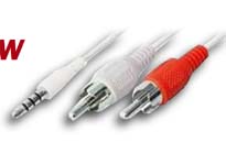 CABLE AUDIO PARA IPHONE 3,5mm ST M - 2 X RCA H