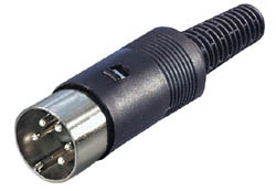 CONECTOR DIN M 5P 180�