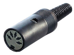 CONECTOR DIN H 5P 180