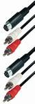 2x HOSIDEN 4P+2xRCA M 5m