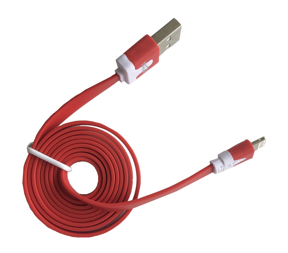 Cable plano carga y datos Iphone 6 rojo - FERSAYC2540R - FERSAY