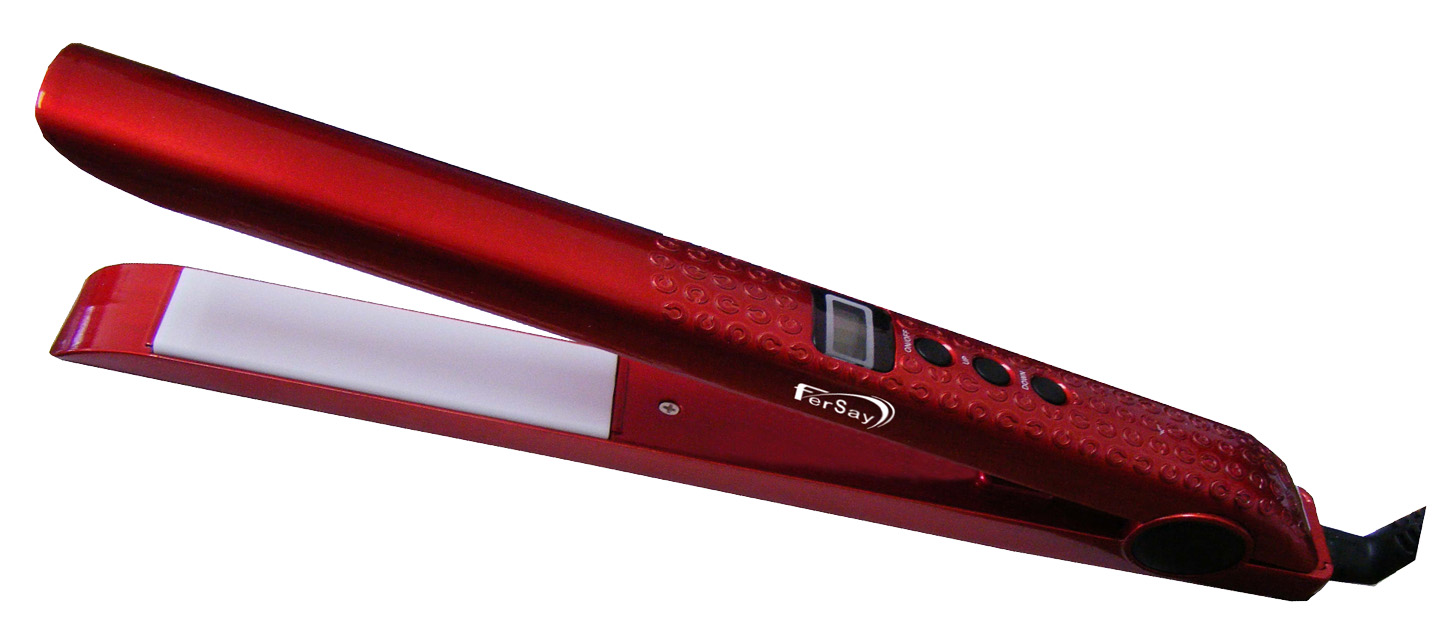 PINZAS PELO FERSAY-PLP1001R                             - Placas ceramicas de 28x91 mm - Rango de temperatura: 100-200� C - Display LCD incorporado - Cable giratorio 360� - 50 Hz 100W