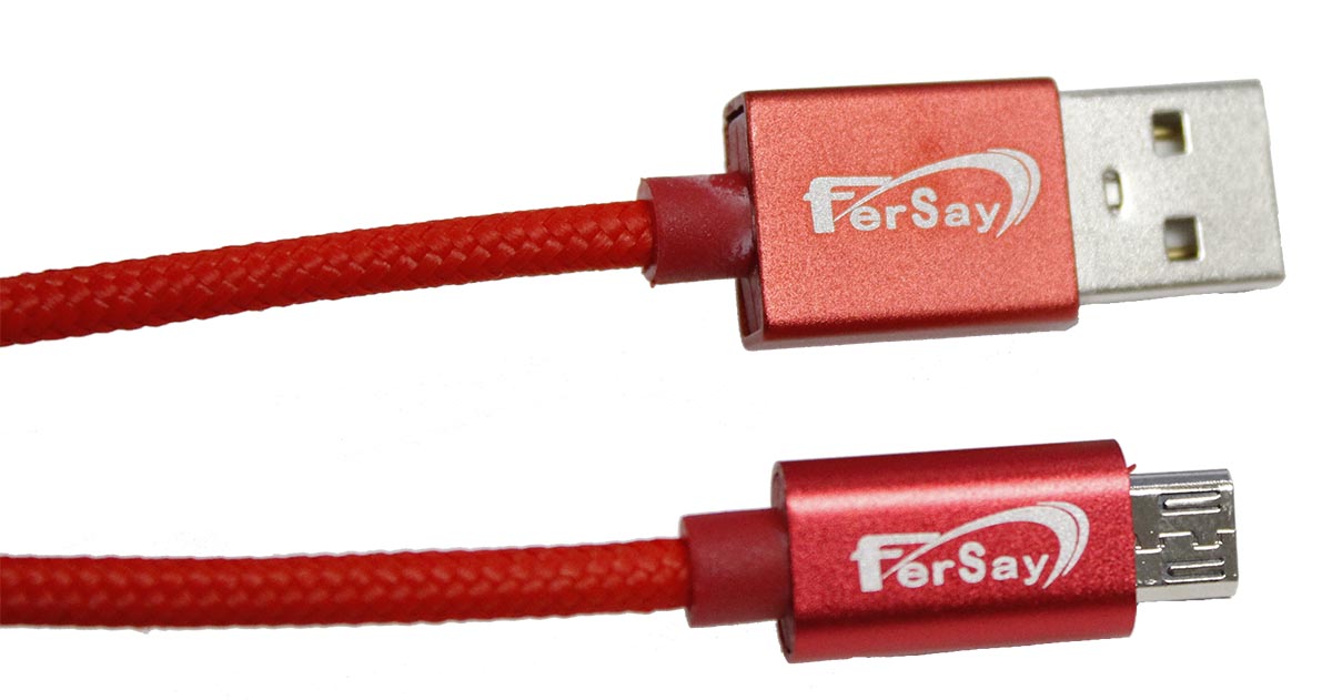 Cable Usb mini Usb Fersay rojo - FERSAYUSBR - FERSAY