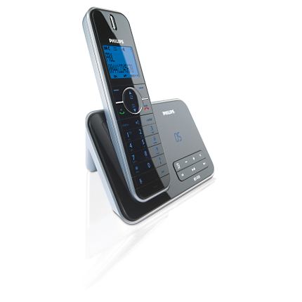 COLECCION DE DISENO. IDENTIFICADOR DE LLAMADA ENTR ANTE Y ESPERA. GRUPO VIP CON ICONOS / MELODIAS PRO PIOS. MANOS LIBRES. CONTESTADOR AUTOMATICO PLUG &  PLAY CON 30 MIN. DE TIEMPO DE GRABACION. CONTADOR  DE MENSAJES EN LA BASE. AGENDA 200 NUMEROS. RET