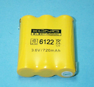Bateria TFNO. 3,6V-800MAH - K612200 - CLASSIC