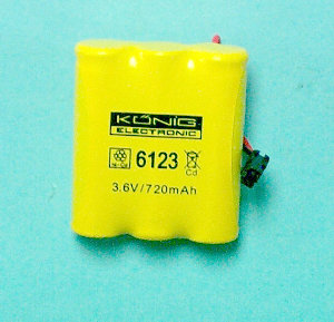 Bateria TFNO. 3,6V-1600MAH NI- - K612300 - CLASSIC