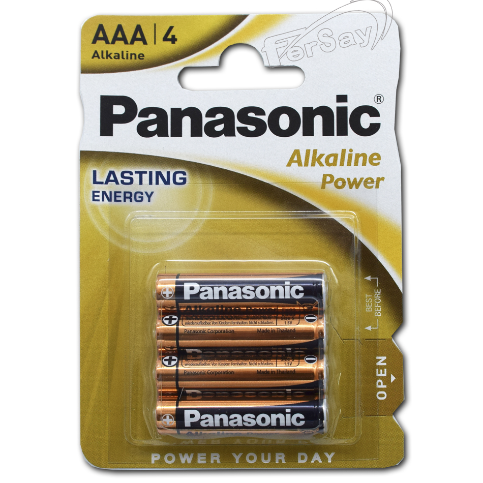 Pila alcalina Panasonic LR03 (AAA), 4 unidades. - P22272 - PANASONIC
