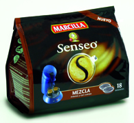 CAFE MARCILLA SENSEO MEZCLA, 18 MONODOSIS, 125G (I NTENSO Y CON CUERPO)