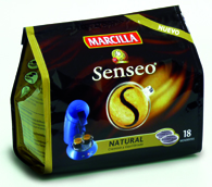CAFE MARCILLA SENSEO NATURAL,18 MONODOSIS, 125G (C REMOSO Y EQUILIBRADO)