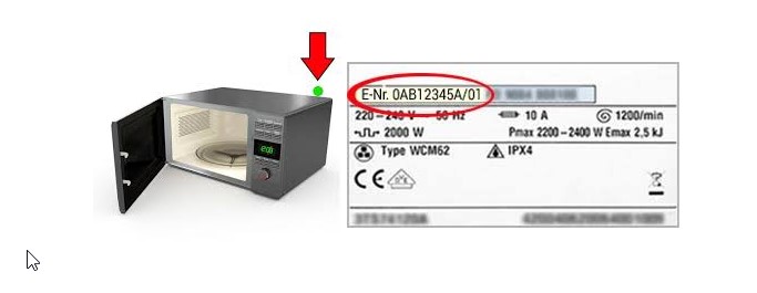 Así puedes saber si tu electrodoméstico tiene piezas originales 4 n%C3%BAmero de serie microondas
