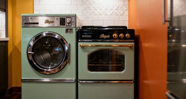 Horno y lavadora vintage