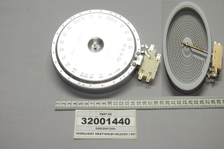 Placa vitroceramica Vestel 1200 W 165 mm 32001440 - 32001440 - VESTEL