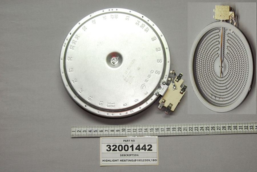 Placa vitroceramica Vestel 1800 W 200 mm 32001442 - 32001442 - VESTEL