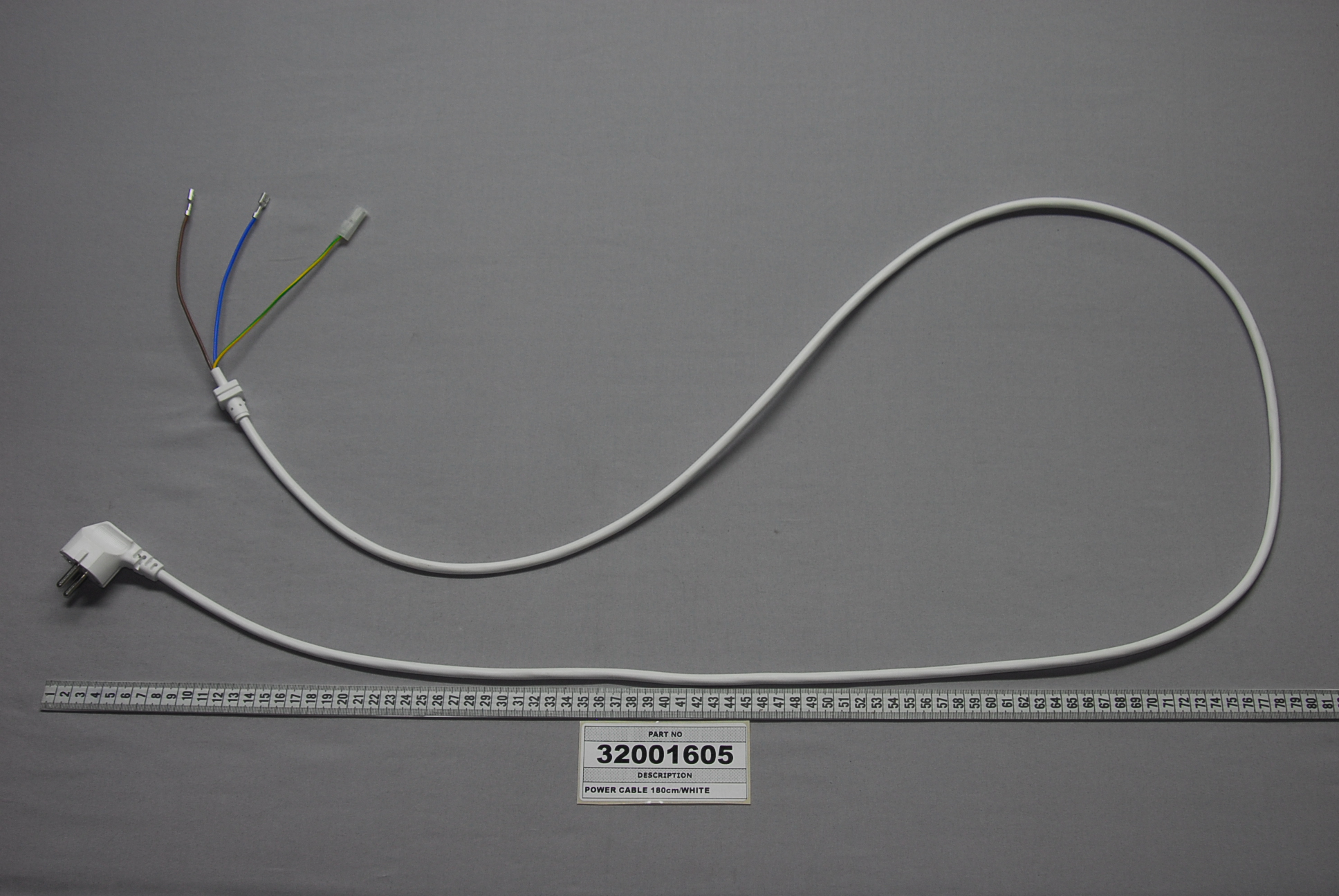 ***POWER CABLE 180cm/WHITE - 32001605 - VESTEL
