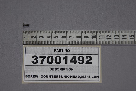 SCREW,M,YHB,3X8,F,ST,A3K - 37001492 - VESTEL