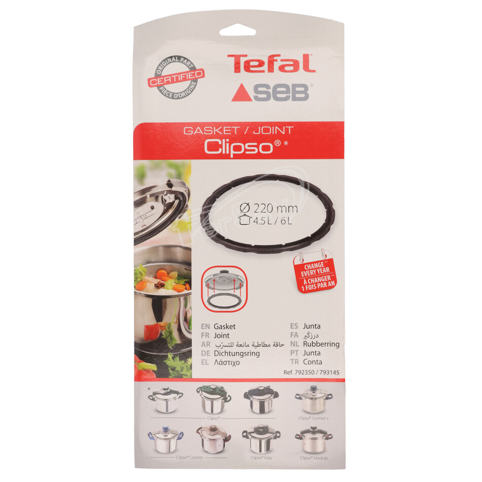 Goma olla Tefal Clipso 4 - 5 y 6 litros - 44TF6010 - TEFAL