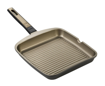 SARTEN GRILL CUADRADA CON RAYAS  28CM - BRATERRA121413 - BRA