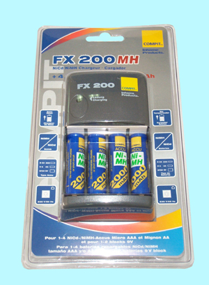 Cargador basico pilas FX200 4A - COMPITCARGAFX200 - SANYO