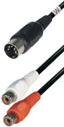 Din m 5P 180 - 2RCA h 1,5m r - EA27W - TRANSMEDIA