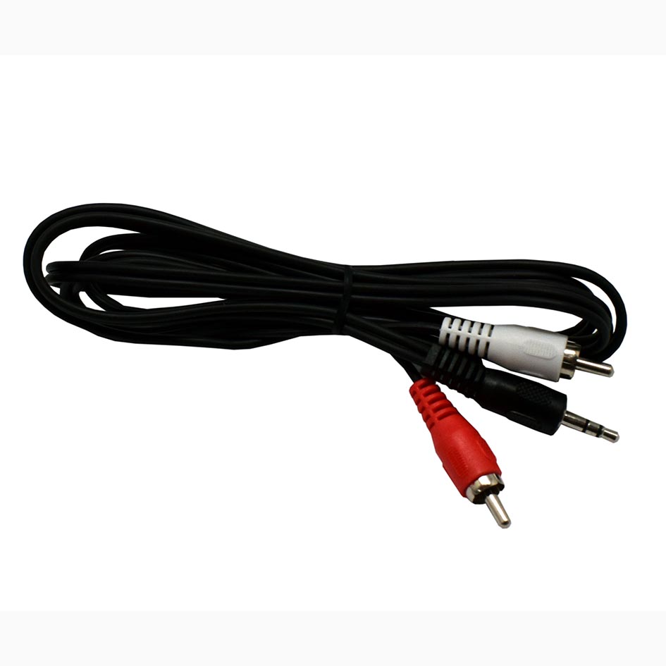 Cable conexion 2 RCA macho a Jack macho 3,5 mm - EA49FY - TRANSMEDIA