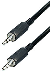 Cable de conexión jack macho a jack macho 2,5 metros - EA52 - TRANSMEDIA