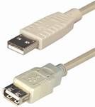 Cable Usb macho a Usb hembra 1.1 tipo A - EC1402K - TRANSMEDIA