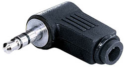 Jack macho 3,5 stereo acodado - ESK4W - TRANSMEDIA