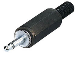 Conector jack macho 2,5 mono - ESK7 - TRANSMEDIA