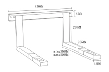 Soporte microondas blanco , ha - ESOPORTEMB2 - *