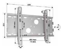 Soporte pared plasma/lcd 23-37 - ESOPORTEPLB3 - *