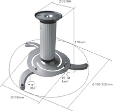 Soporte techo videoproyector + - ESOPORTEPRB1 - *