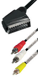 Euroconector a 3 Rca macho 2 metros - EVM11 - TRANSMEDIA