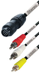 Conex camara 8PIN p - 3xRCA m - EVM7 - TRANSMEDIA