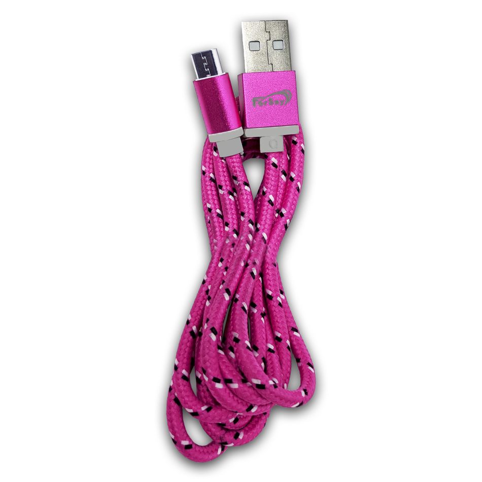 Cable usb Android diseno exclusivo rosa - FERSAYC2530RS - FERSAY