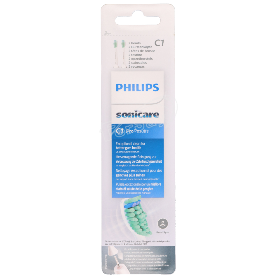 2 cabezales recambio Philips para Sonicare Easy Clean, HealthyWhite y FlexCare. - HX601207 - PHILIPS