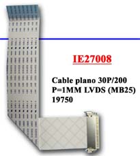 Cable plano 30P/200 P=1MM LVDS - IE27008 - *