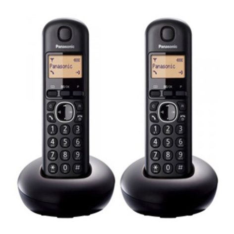 Teléfono inalámbrico Panasonic Duo Color Negro TGB212SPB. - KXTGB212SPB - PANASONIC