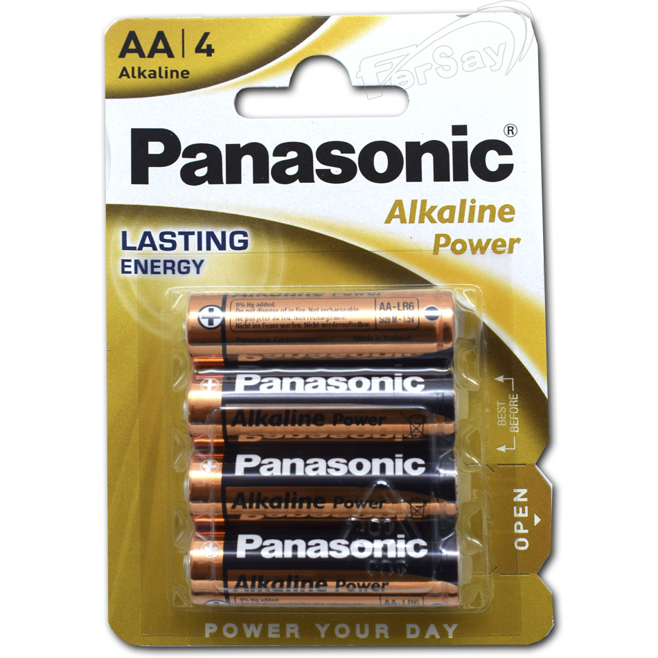 4 pilas alcalinas LR06 AA Panasonic - P22271 - PHILIPS