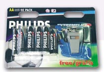 Pack Philips 10 LR6 + silbat - PHILIPSLR6SILBATO - PHILIPS