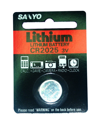 Pila litio 1 Sanyo CR2025 - SANYOCR2025 - *