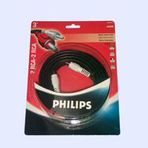 CABLE DE 2RCA MACHO A 2RCA MACHO DE 3 METROS - SWA252310 - PHILIPS