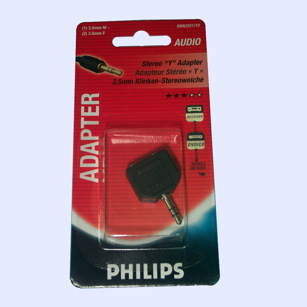 Jack m 3,5ST - 2xJACK h 3,5ST - SWA255110 - PHILIPS