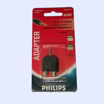 ADAPTADOR DE JACK NORMAL 3,5, ST  A 2 RCA HEMBRA - SWA255210 - PHILIPS