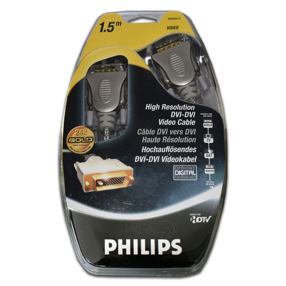 CABLE DVI MACHO 24+1 PIN PIN A DVI MACHO 24+1 PIN - SWV353510 - PHILIPS